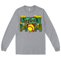 Softball Mom With Leopard Long Sleeve Tee | Teevron
