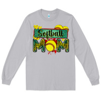 Moon Dust softball mom with leopard Long Sleeve Tee - Zillion Design Studio