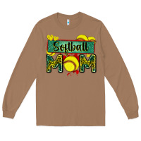 Toasted Coconut softball mom with leopard Long Sleeve Tee - Zillion Design Studio