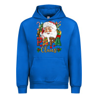 Cobalt Papa Claus Christmas Urban Hoodie - NancyCooperArtShop