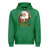 Emerald Papa Claus Christmas Urban Hoodie - NancyCooperArtShop