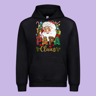 Papa Claus Christmas Urban Hoodie Designed By Nancycooperartshop