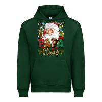 Forest Green Papa Claus Christmas Urban Hoodie - NancyCooperArtShop