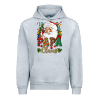 Heather Grey Papa Claus Christmas Urban Hoodie - NancyCooperArtShop