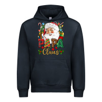Navy Papa Claus Christmas Urban Hoodie - NancyCooperArtShop