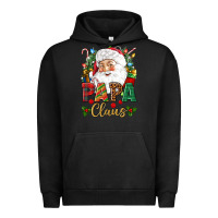 Pigment Black Papa Claus Christmas Urban Hoodie - NancyCooperArtShop
