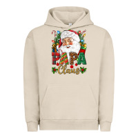 Pigment French Oak Papa Claus Christmas Urban Hoodie - NancyCooperArtShop