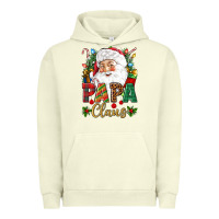 Pigment Pistachio Papa Claus Christmas Urban Hoodie - NancyCooperArtShop