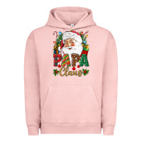 Pigment Salmon Papa Claus Christmas Urban Hoodie - NancyCooperArtShop