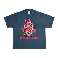 Midnight Navy i'm a survivor gnome Urban Heavy Tee - BarkalooDesign