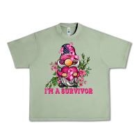 Oil Green i'm a survivor gnome Urban Heavy Tee - BarkalooDesign