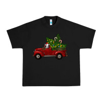 Black Christmas Farm Truck With Baby Sheep Urban Heavy Tee - RanaPortraitStore