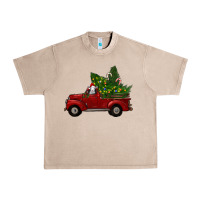 French Oak Christmas Farm Truck With Baby Sheep Urban Heavy Tee - RanaPortraitStore