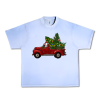 Grape Ice Christmas Farm Truck With Baby Sheep Urban Heavy Tee - RanaPortraitStore