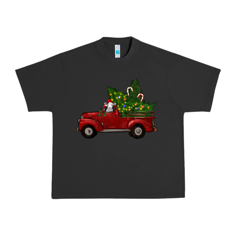 Christmas Farm Truck With Baby Sheep Urban Heavy Tee by RanaPortraitStore | Teevron