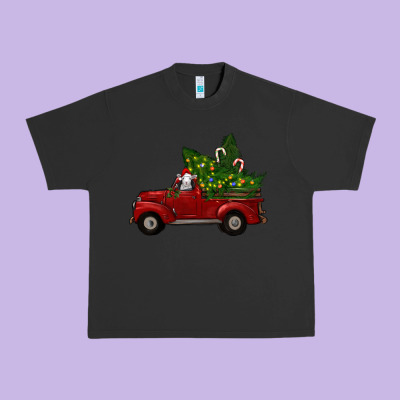 Christmas Farm Truck With Baby Sheep Urban Heavy Tee Designed By Ranaportraitstore