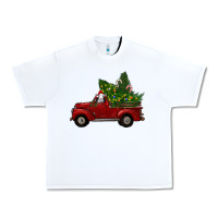 White Christmas Farm Truck With Baby Sheep Urban Heavy Tee - RanaPortraitStore