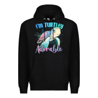 Black im turtley adorable turtle Premium Hoodie - MaliasSmallBusiness