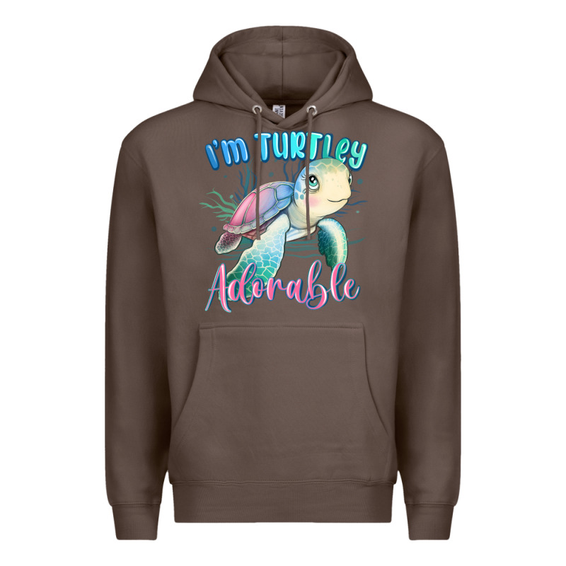 Im Turtley Adorable Turtle Premium Hoodie by MaliasSmallBusiness | Teevron