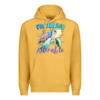 Mustard im turtley adorable turtle Premium Hoodie - MaliasSmallBusiness