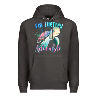 Smoke im turtley adorable turtle Premium Hoodie - MaliasSmallBusiness