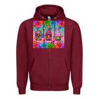 Burgundy lgbtq genomes Zipper Hoodie - HRA Design Shop