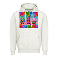 Oatmeal Heather lgbtq genomes Zipper Hoodie - HRA Design Shop
