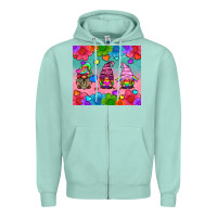 Seafoam lgbtq genomes Zipper Hoodie - HRA Design Shop