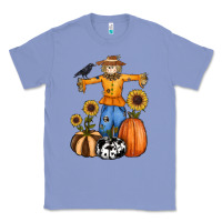 Colony Blue pumpkin sunflower fall scarecrow Classic Tee - RanaPortraitStore