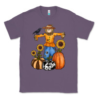 Lavender pumpkin sunflower fall scarecrow Classic Tee - RanaPortraitStore