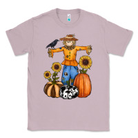 Lilac pumpkin sunflower fall scarecrow Classic Tee - RanaPortraitStore