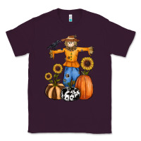 Plum pumpkin sunflower fall scarecrow Classic Tee - RanaPortraitStore