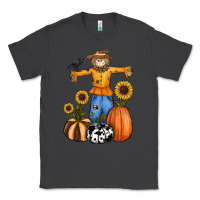 Smoke pumpkin sunflower fall scarecrow Classic Tee - RanaPortraitStore