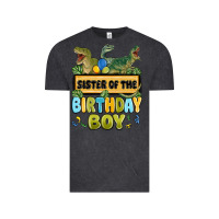 Vintage Black sister of the birthday boy Vintage Tee - MaliasSmallBusiness