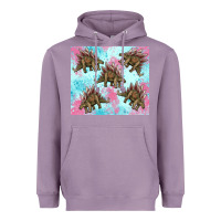 Lavender dinosaur stegosaurus Heavyweight Hoodie - Artiststas