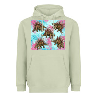 Matcha dinosaur stegosaurus Heavyweight Hoodie - Artiststas