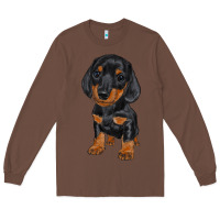 Chestnut dachshund puppy Long Sleeve Tee - RanaPortraitStore