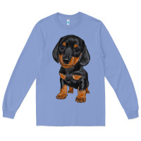 Colony Blue dachshund puppy Long Sleeve Tee - RanaPortraitStore