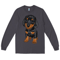 Smoke dachshund puppy Long Sleeve Tee - RanaPortraitStore