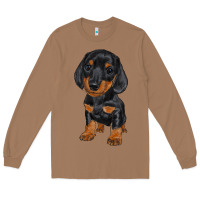 Toasted Coconut dachshund puppy Long Sleeve Tee - RanaPortraitStore