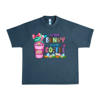 Midnight Navy some bunny needs coffee with gnomes Urban Heavy Tee - Zillion Design Studio