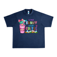 Navy some bunny needs coffee with gnomes Urban Heavy Tee - Zillion Design Studio