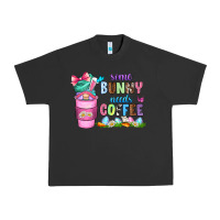 Pigment Black some bunny needs coffee with gnomes Urban Heavy Tee - Zillion Design Studio