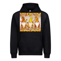 Black Thankful Gnomes Urban Hoodie - MaliasSmallBusiness