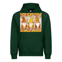 Forest Green Thankful Gnomes Urban Hoodie - MaliasSmallBusiness