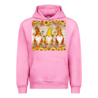 Fuchsia Pink Thankful Gnomes Urban Hoodie - MaliasSmallBusiness