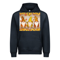 Navy Thankful Gnomes Urban Hoodie - MaliasSmallBusiness