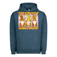 Pigment Midnight Navy Thankful Gnomes Urban Hoodie - MaliasSmallBusiness