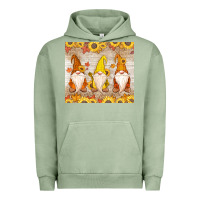 Pigment Oil Green Thankful Gnomes Urban Hoodie - MaliasSmallBusiness