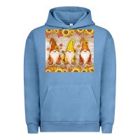 Pigment Pebble Blue Thankful Gnomes Urban Hoodie - MaliasSmallBusiness